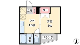 カーサ金代の物件間取画像